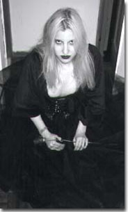 She made this dress herself.